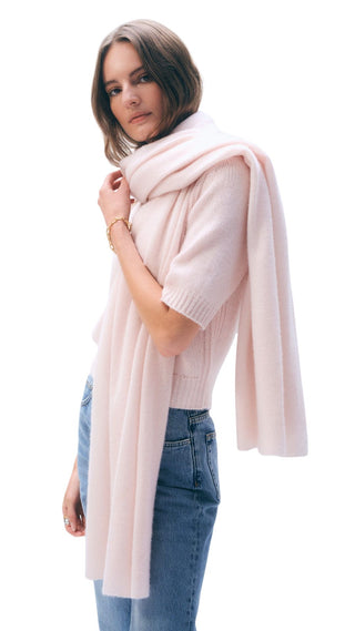 Cashmere Travel Wrap - Pink Sand