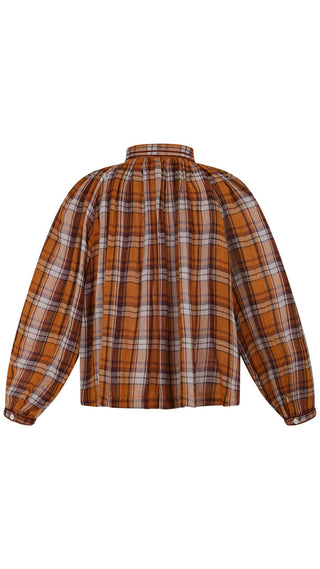 Brisa Shirt - Brown Plaid