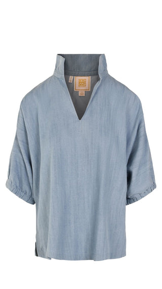 Poppy Top - Denim Chambray