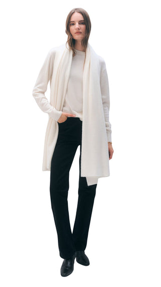 Cashmere Travel Wrap - Soft White