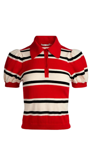 Ramona Striped Pullover - Ruby Multi