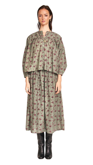 Oslo Blouse - Shadow Kudzu