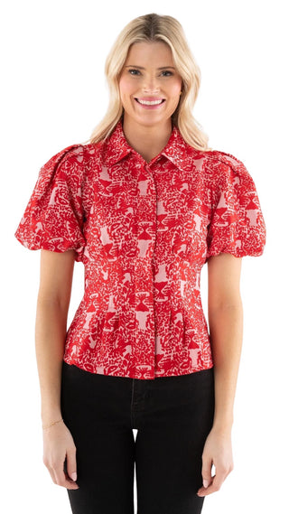 Britt Top - Cheeky Cheetah