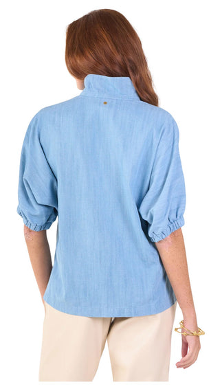 Poppy Top - Denim Chambray