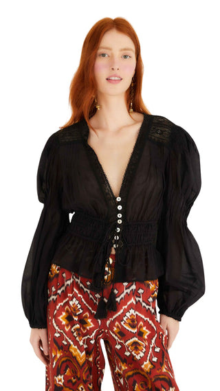 Black Long Sleeve Blouse