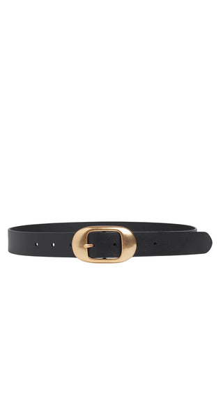The Skinny Jean Belt - Black/Antique Brass