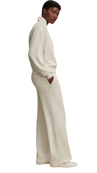 The Wide Leg Pant 32 - Ivory Marl