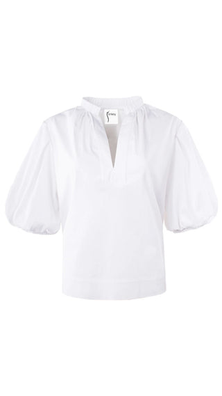 Marcie Top Solid Silky Poplin