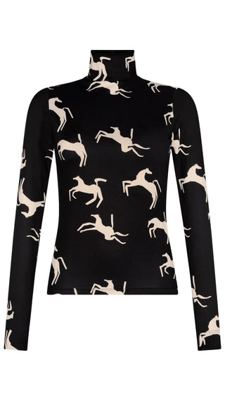Sur Top - Black Cream
