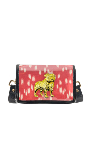 Petite Red Les Touches Clear Stadium Bag with Bulldog