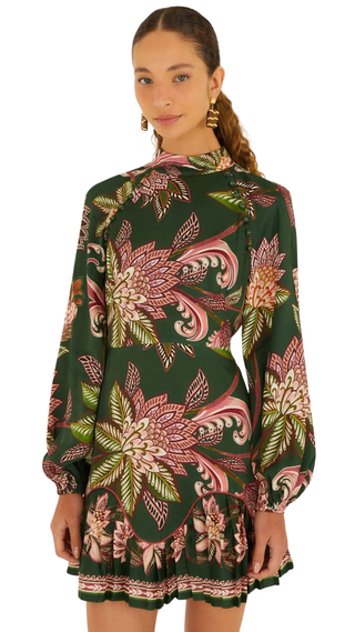 Arabesque Paradise Floral Mini Dress, Arabesque Paradise Floral Green