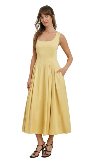 The Muse Dress, Golden