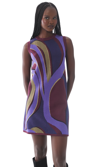 Merrit Dress, Organic Retro Geo