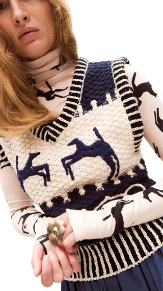 Fox Vest - Navy