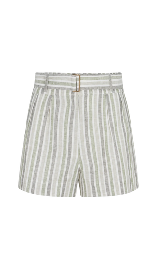 Zinna Short Yarn Dyed - Sage Stripe