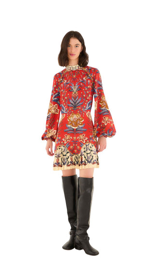 Winter Breeze Red Mini Dress