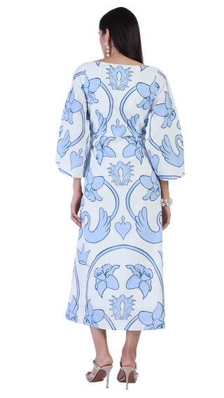 Camelia Dress - Monaco Celeste