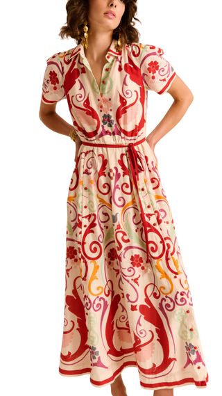 Elisetta Dress, Fileteado