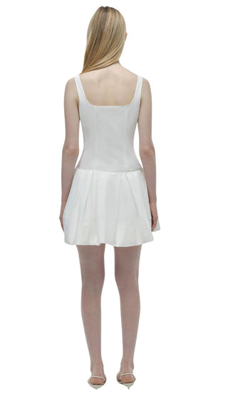 Lucy S/L Mini Dress - White