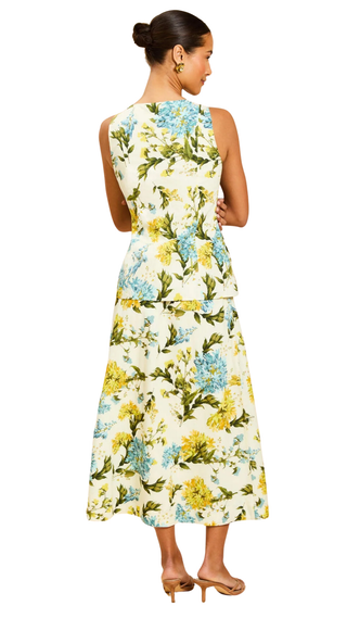 Santiago Convertible Midi Skirt - Aegean Blooms