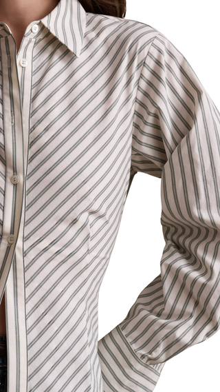 Drexel Shirt, Ivory Stripe