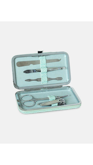 Woven Manicure Set Teal