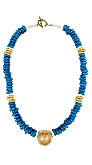 Classic Glass Necklace | Navy - 14.5"