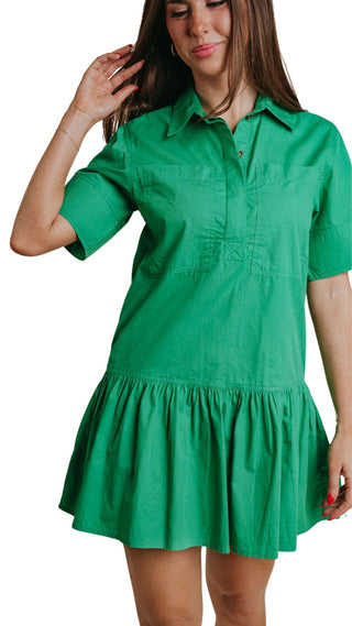 Lola Dress - Kelly Green