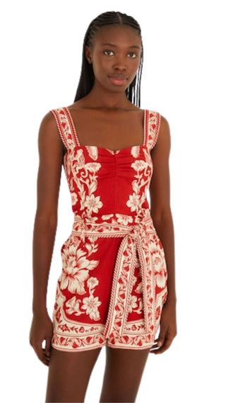 Guanacaste Red Gathering Romper