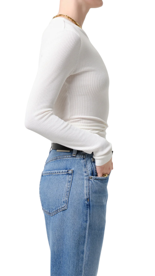 Bina Crewneck, Pashmina (Off White)