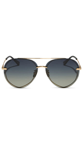 Lenox- Gold Black Grey Gradient Polarized