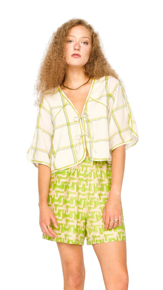 Seychelles Top - Belize Plaid