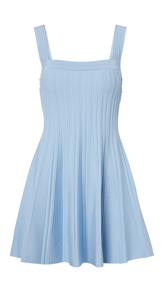 Indie Knit Mini Dress - Tidepool