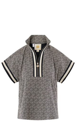 Poppy Pullover - Black Tonal Monogram