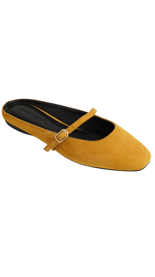 Lily Flat - Ochre Suede