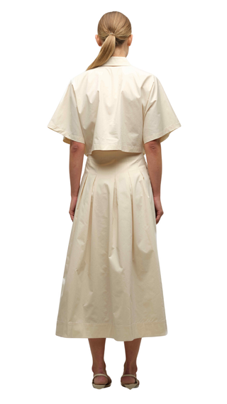 Elora Midi Skirt, Stone