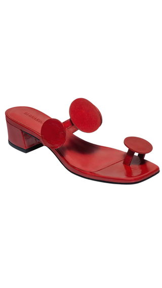 Jupiter Moon Low Heel Sandal - Red