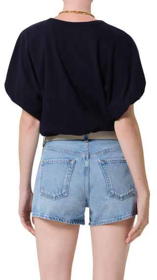 Gia Bubble Tee - Navy