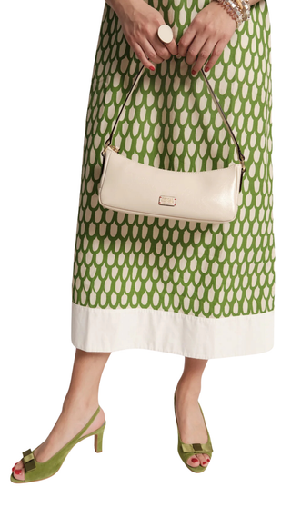 Mia Crinkled Leather - Oyster