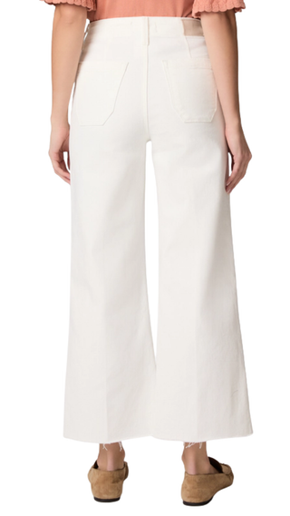 Anessa W/ Welt Utility Pockets + Raw Hem - Tonal Ecru