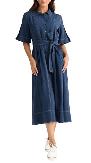 Leo Dress - Navy