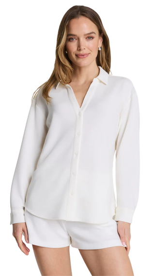 Spanx® Airessentials® Oversized Button Down, Powder