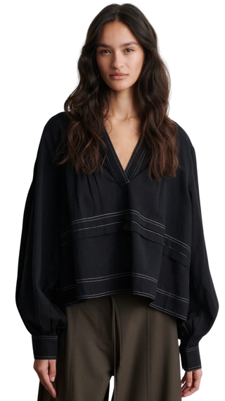 Livena Blouse, Black
