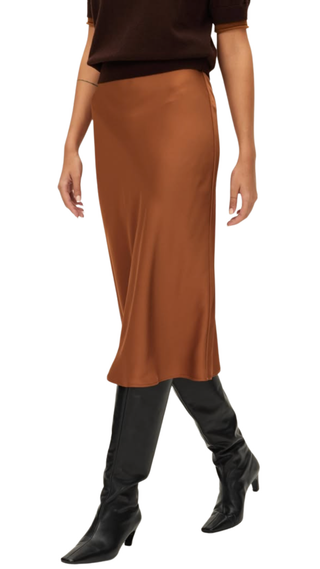 Arden Bias Skirt - Caramelized