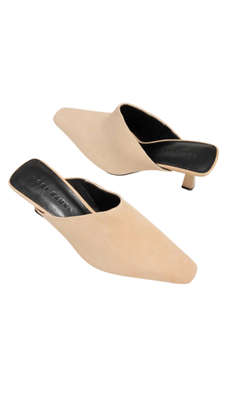 Chelsea Heel - Nude Suede