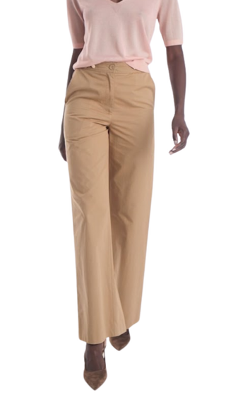 Theo Cotton Twill Pants, Tan