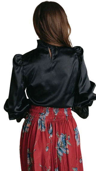 Heather Top, Black