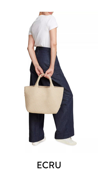 St. Barths Medium Tote- Ecru