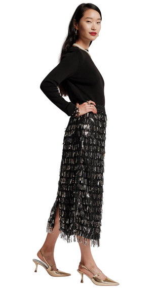 Shimmy Skirt, Black