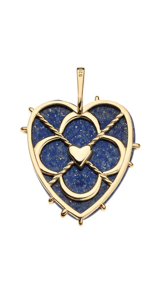 LOVE Carry Your Heart - Lapis- 18" Drawn Link